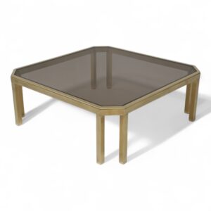 Mid-Century French Brass 8-Leg Coffee Table