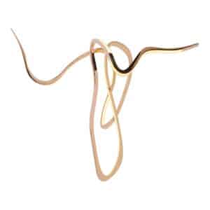 Niamh Barry Artist's hand V bronze suspended light sculpture white knock out.