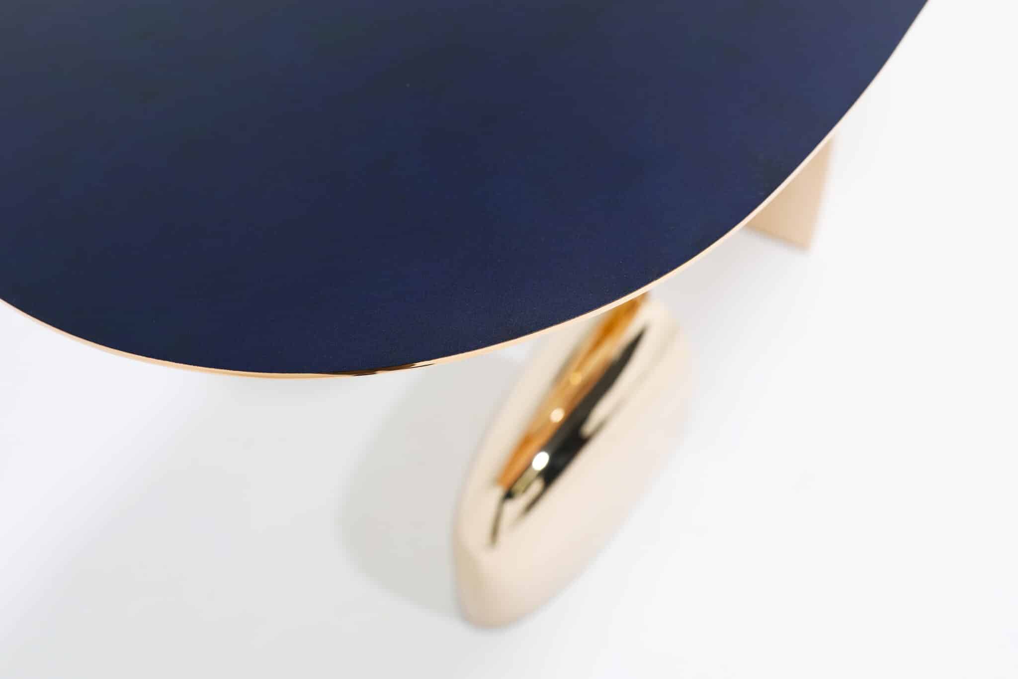 Top Top Two console table by Niamh Barry. Close up of patina on top.
