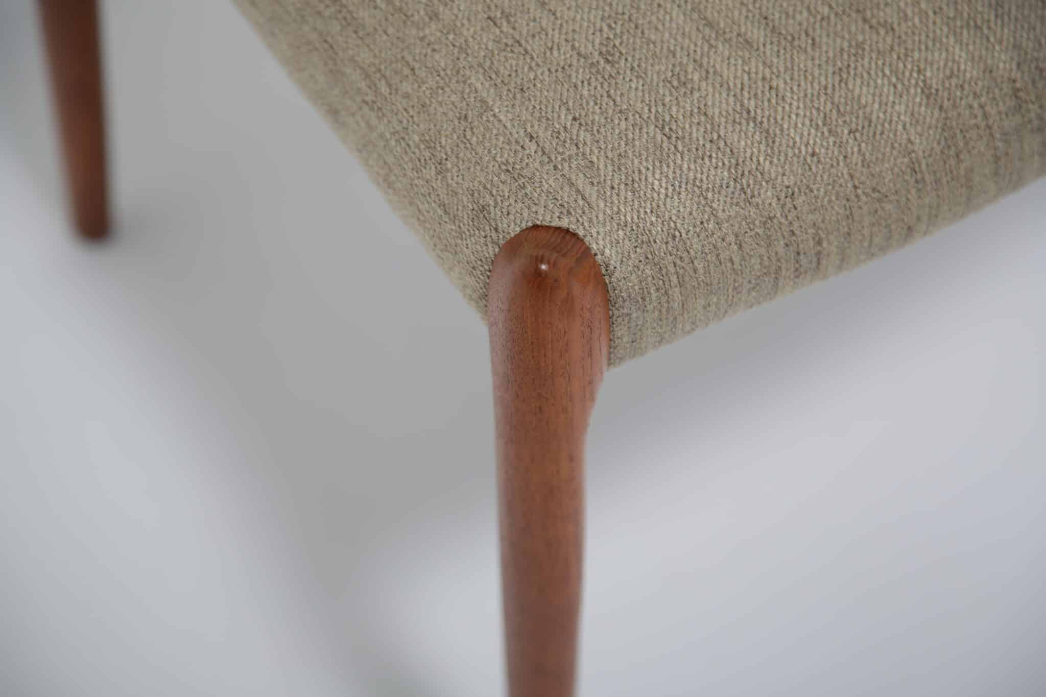 Vintage set of 8 Teak Dining Chairs Model 78 by Niels Otto Moller, 1960s (14)