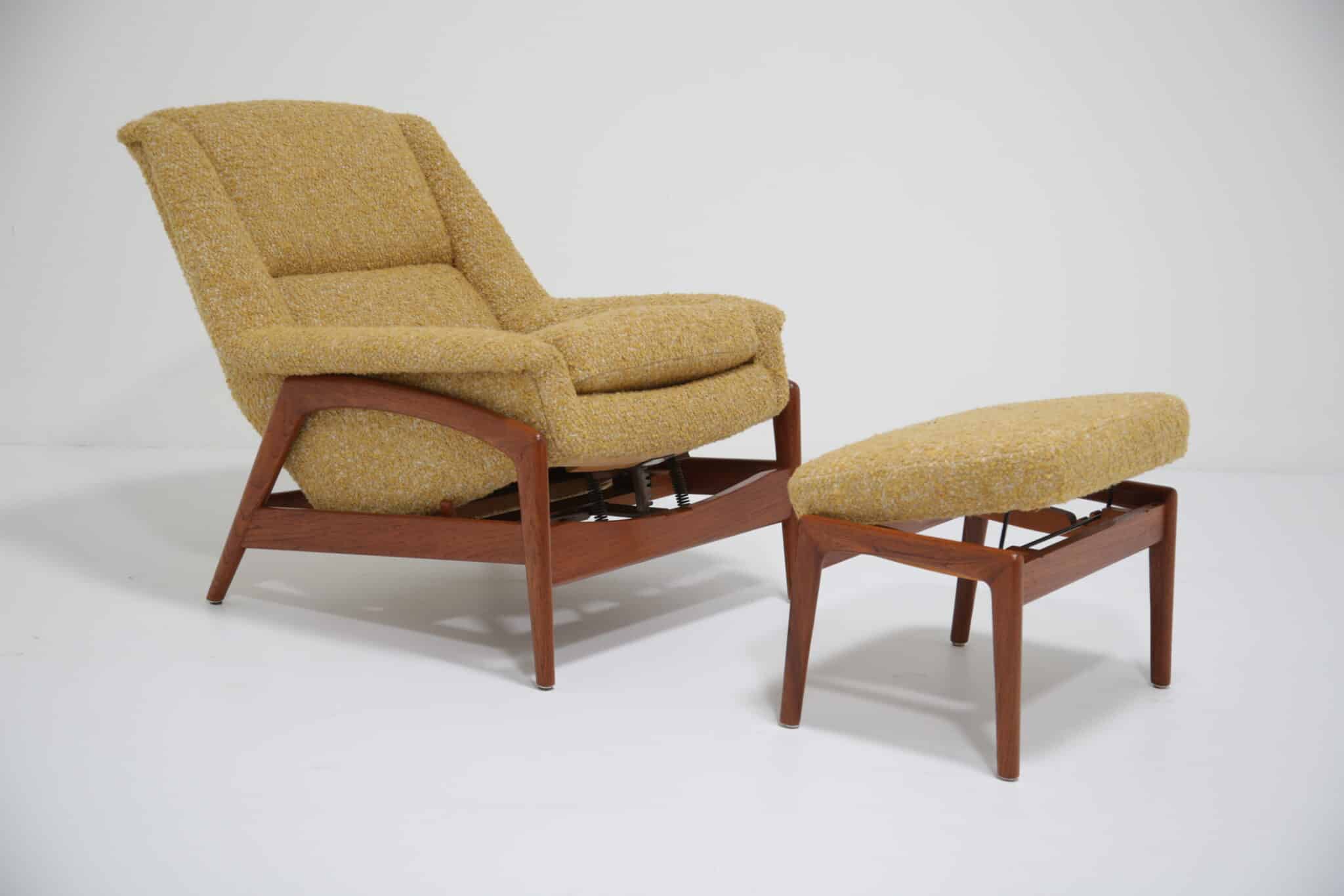 Vintage Swedish Armchair and Ottoman Profil by Folke Ohlsson for Dux, 1960s (11)