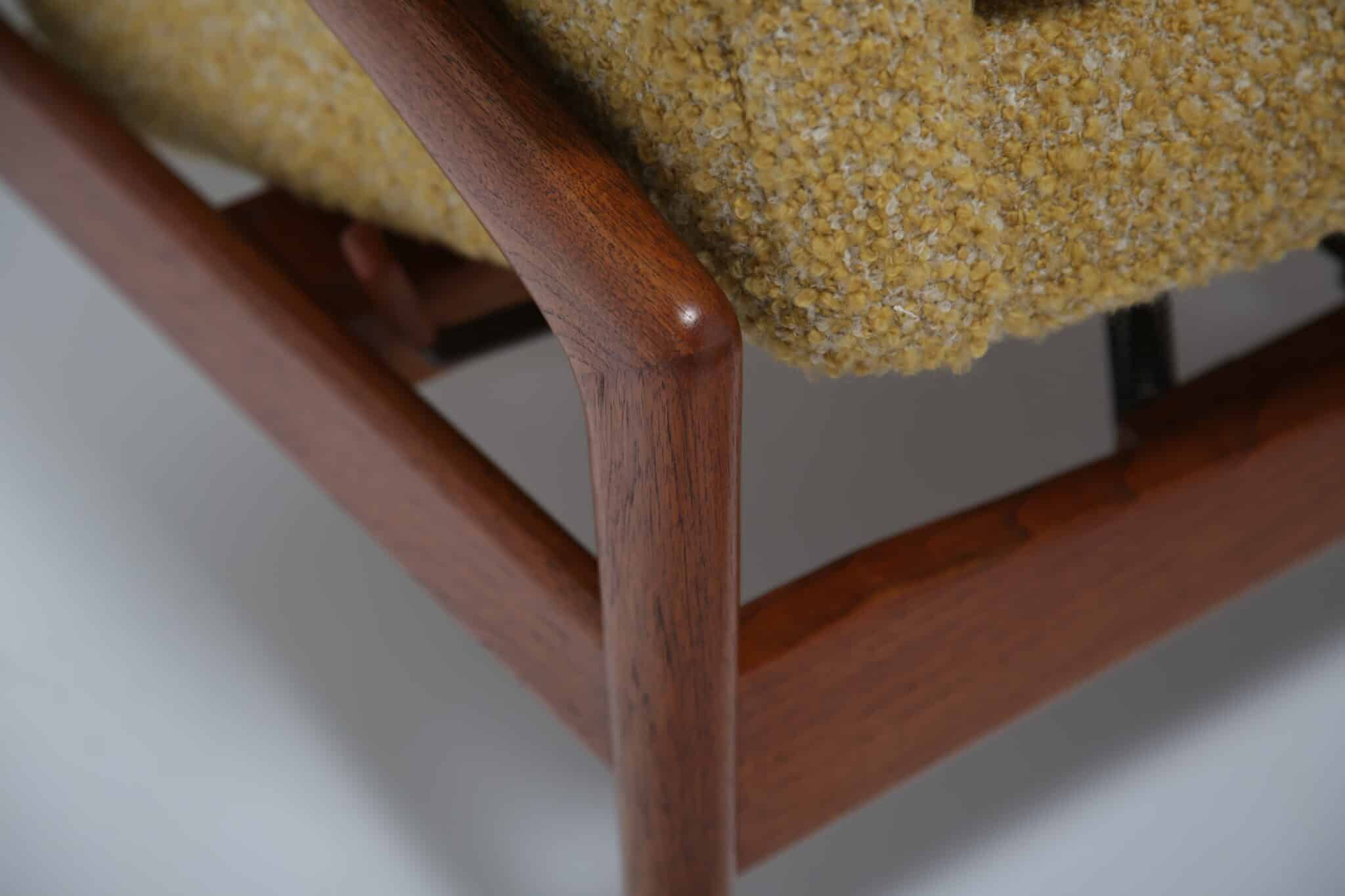 Vintage Swedish Armchair and Ottoman Profil by Folke Ohlsson for Dux, 1960s (13)