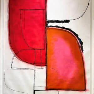 Niamh Barry 'Untiltled' 2018 ink,charcoal and paint on paper