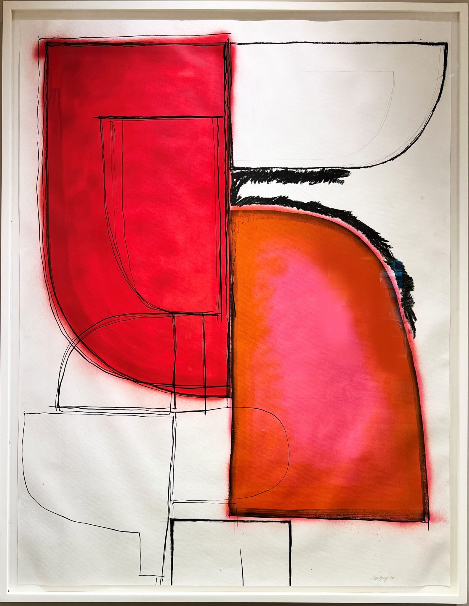 Niamh Barry 'Untiltled' 2018 ink,charcoal and paint on paper