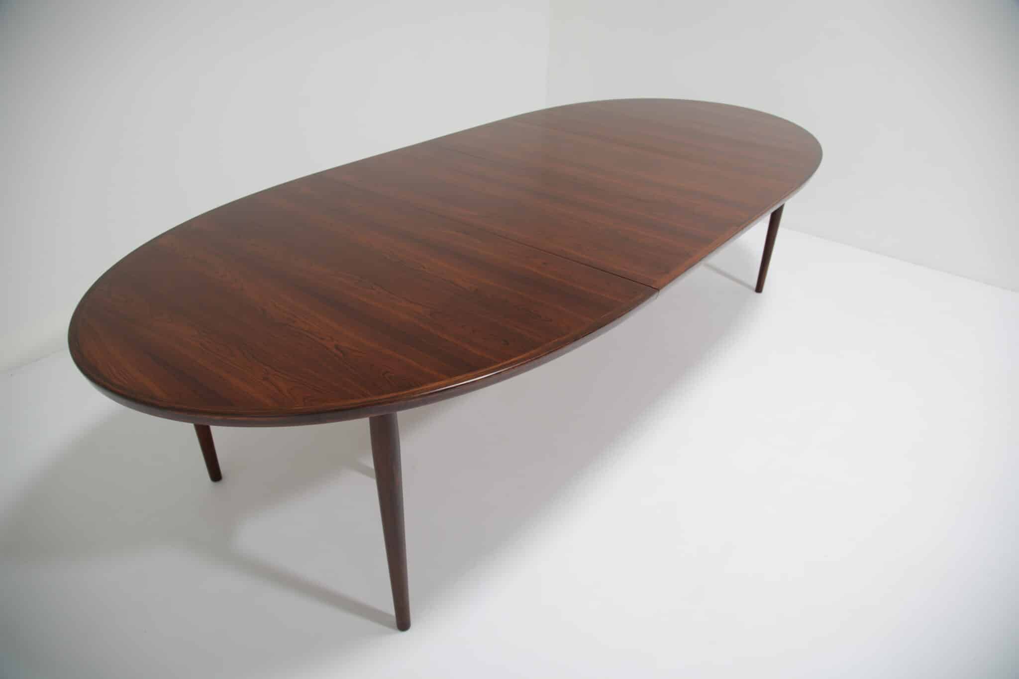 Vintage Mid-century Rosewood Extending 10 Seater Dining Table by Arne Vodder Model 212 for Sibast Mobler (10)