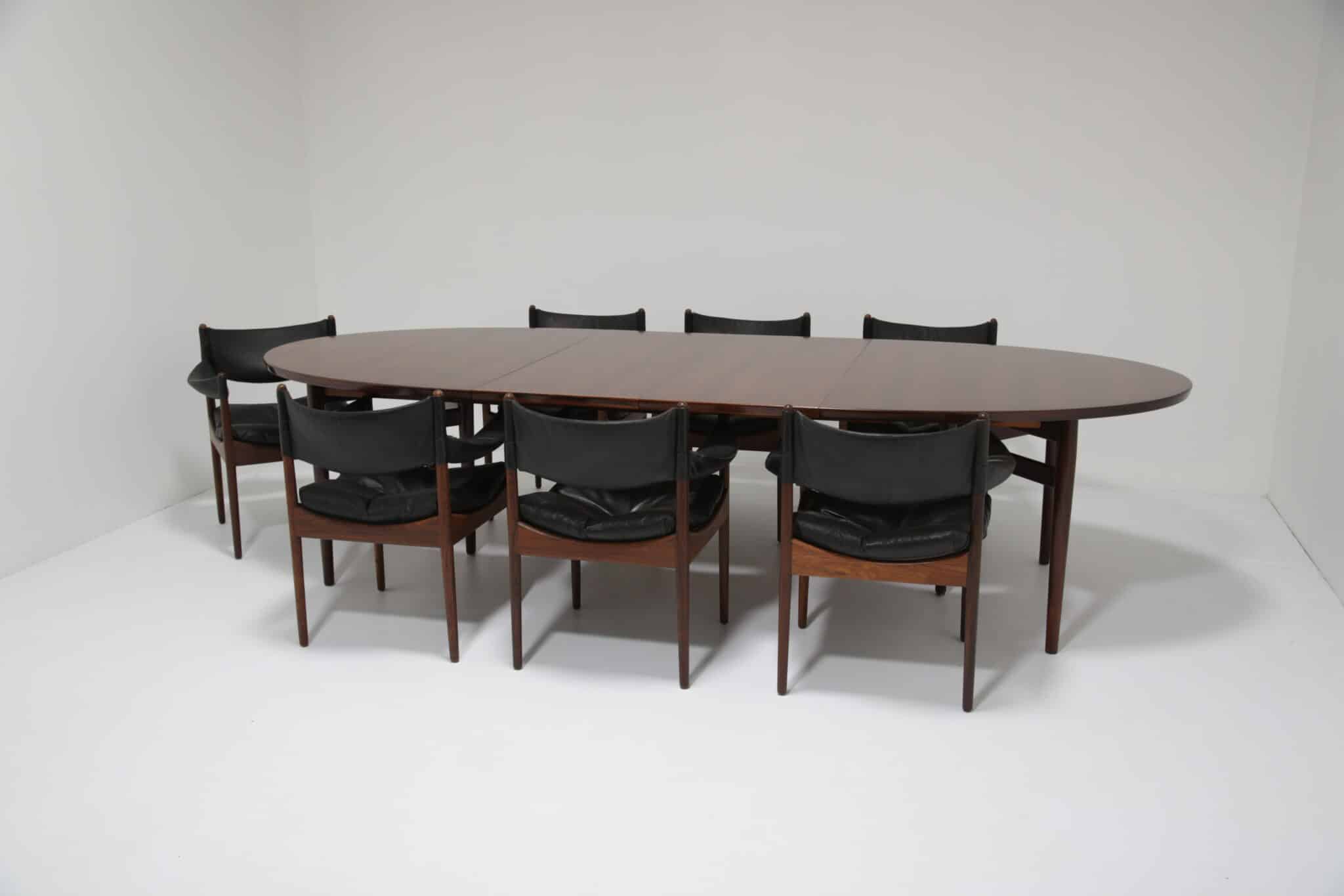 Vintage Mid-century Rosewood Extending 10 Seater Dining Table by Arne Vodder Model 212 for Sibast Mobler (19)