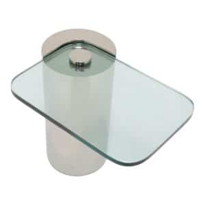 Mid-Century Chrome and Glass Side Drinks Serving Table by Karl Springer, 1970s (7)