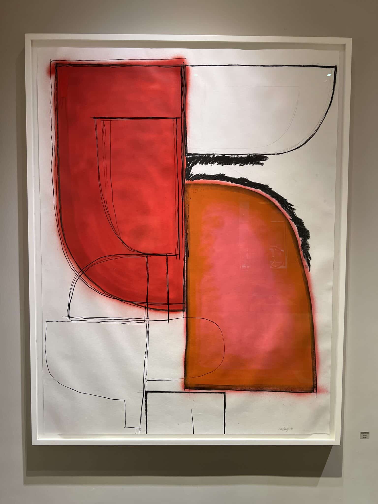 Niamh Barry 'Untiltled' 2018 ink,charcoal and paint on paper large