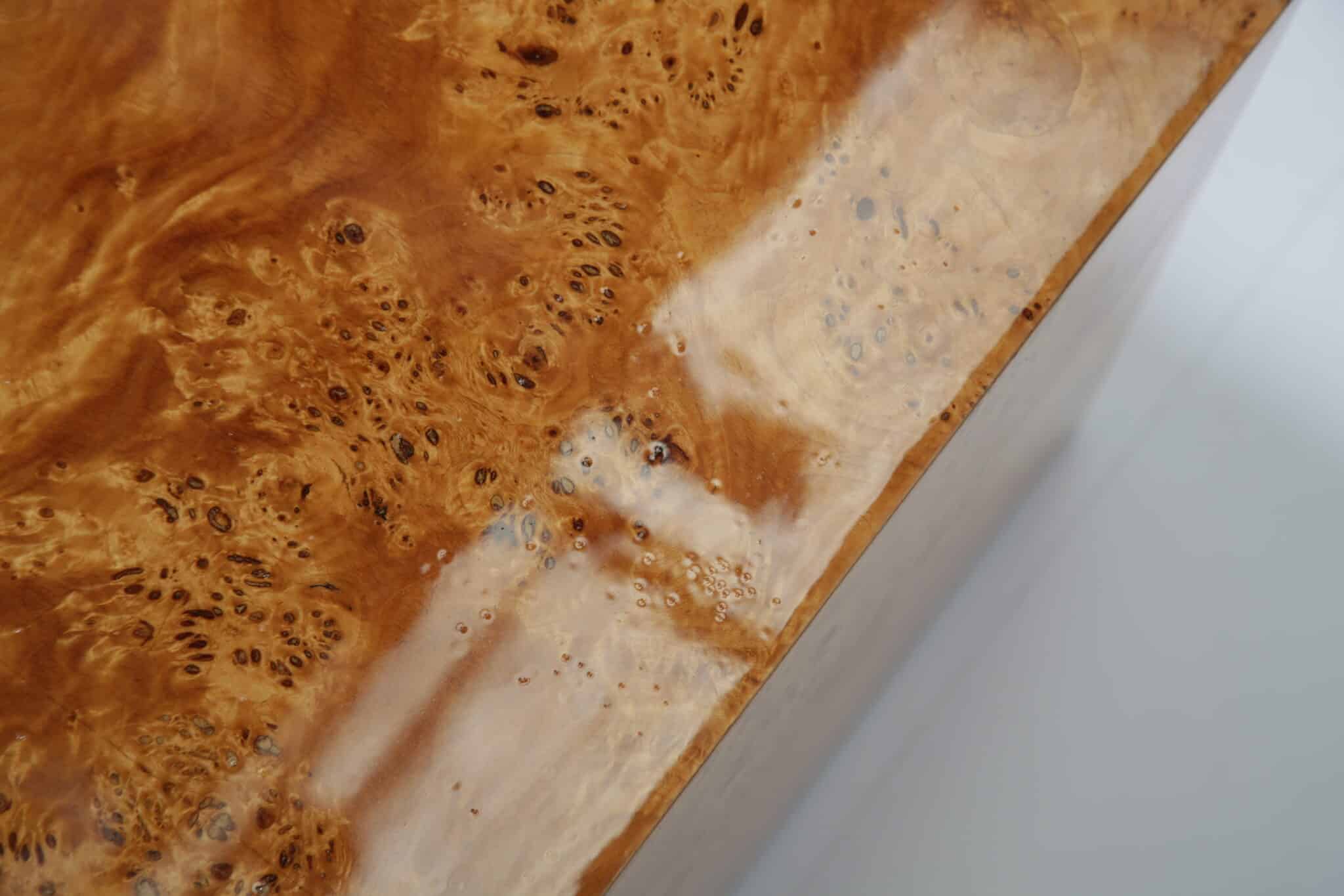 Mid-Century Olive Burl wood Cube Side or Coffee Table by Paul Mayer for Habitat International, 1970s (11)