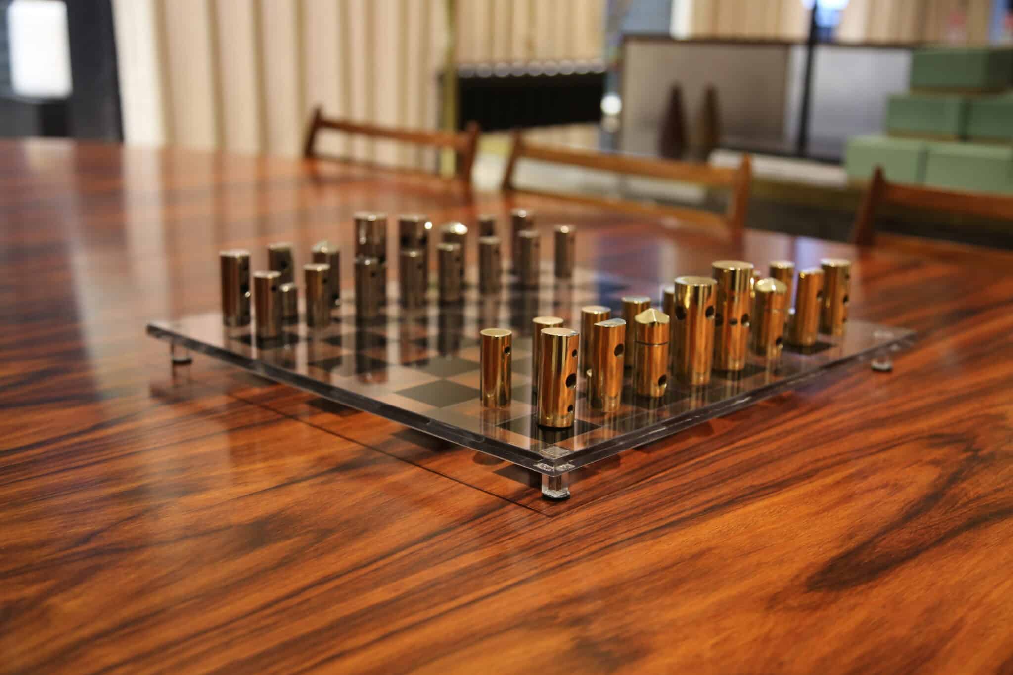Designer Mid-century Chess Set. - Killian Mc Nulty
